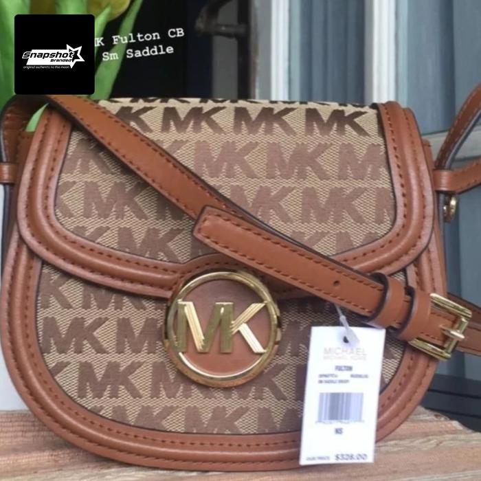 MK Fulton Crossbody Saddle Flap (SIGN BROWN)