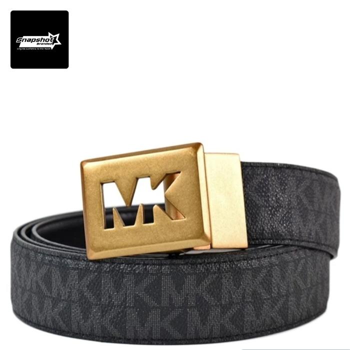MK Reversible Men Belt (SIGN BLACK GOLD)