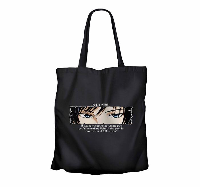 Tote bag infinite anime quote from REI OGAMI - CODE-BREAKER 100% canvas