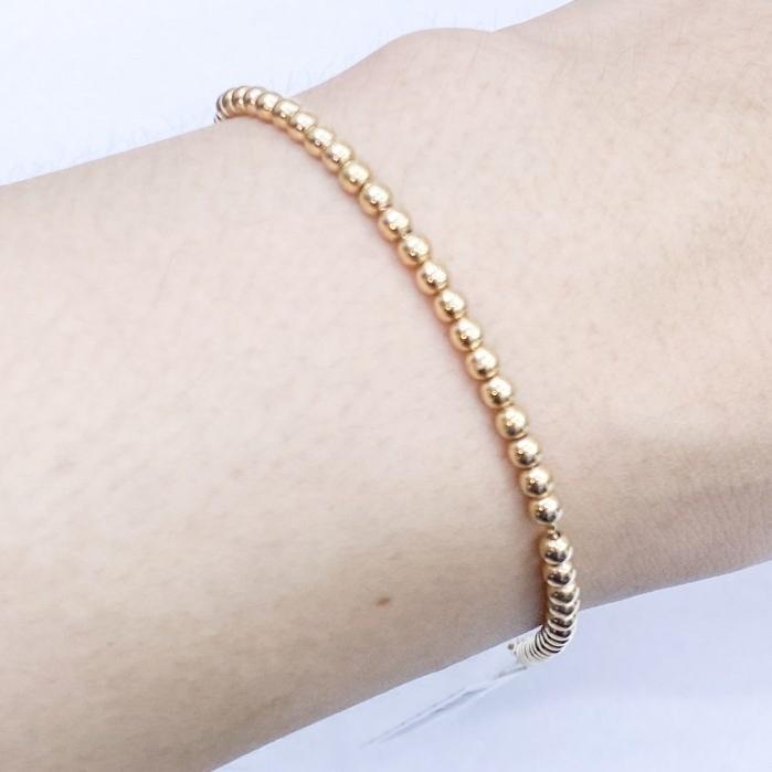 Gelang emas rose gold 750 franco
