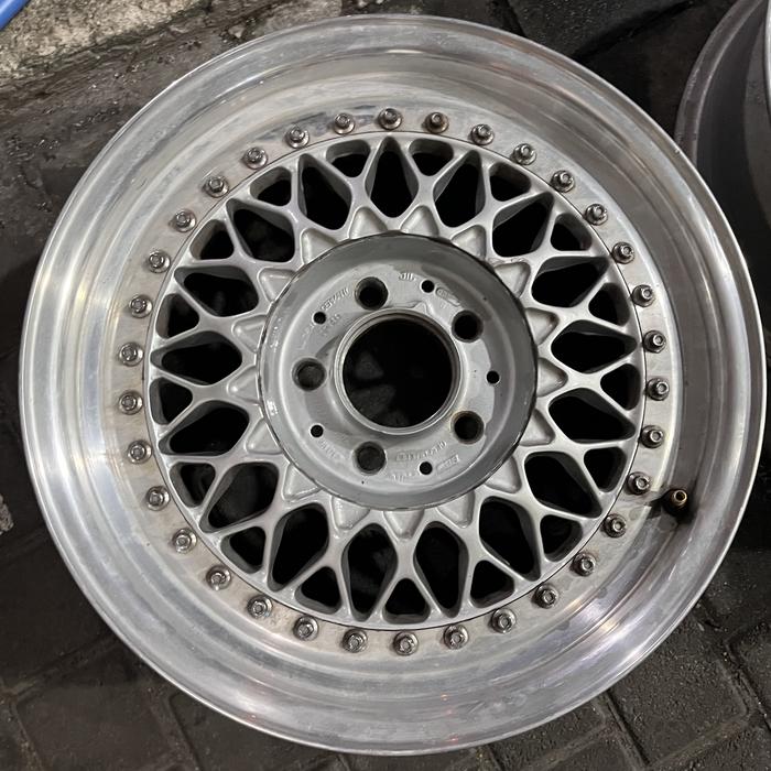 Velg Original BBS RS098 R16x7 et. 35 5x112 5x114 made in Germany (tanpa center cap) 3 pcs constructi