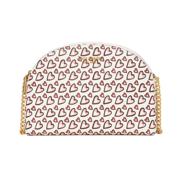 KS Morgan Fancy Hearts Dome Crossbody Bag
