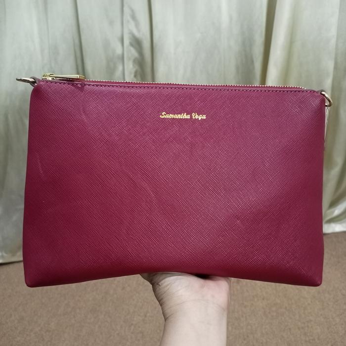 Clutch Samantha Vega maroon