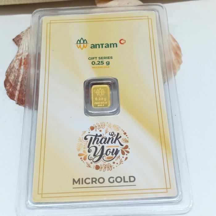 logam mulia micro gold 0.25 gram