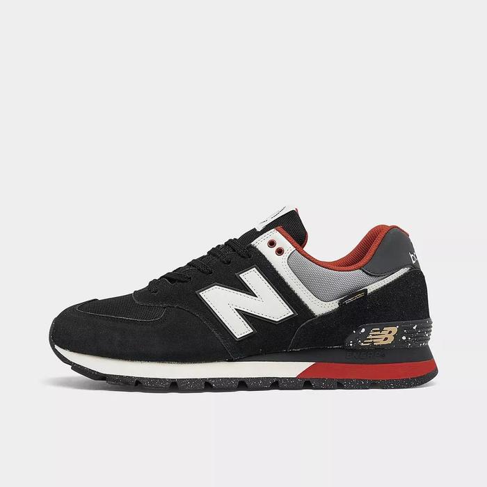 sepatu new balance 574 Rugged black/red original