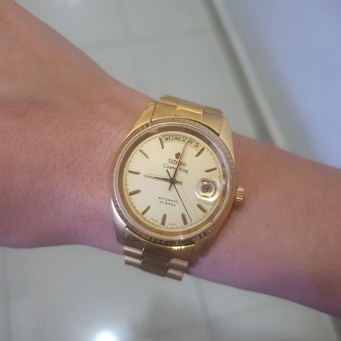 jam tangan titoni cosmoking automatic all original mulus