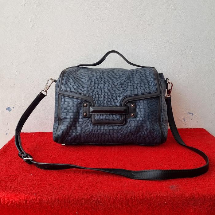 TAS SLING KULIT ASLI WANITA DECKE SECOND BRANDED IMPORT / TAS PESTA WANITA KULIT ASLI IMPORT