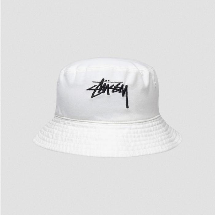 Stussy Big Stock Bucket Hat Natural 1321182 - NATL Topi Original 100%