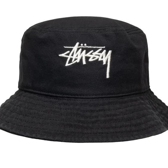 Stussy Big Stock Bucket Hat Black 1321132 - BLK Topi Original 100%