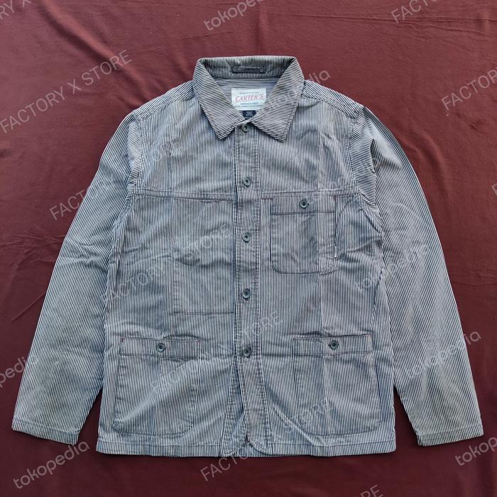CARTERS HICKORY STRIPE WABASH CHORE COAT AMERICAN WORKWEAR BKN CARHARTT WTAPS