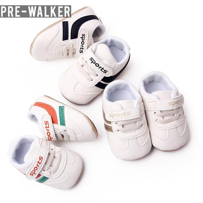 Borong Monkids Sepatu Bayi Laki Laki Umur 0 6 12 Prewalker Sneakers