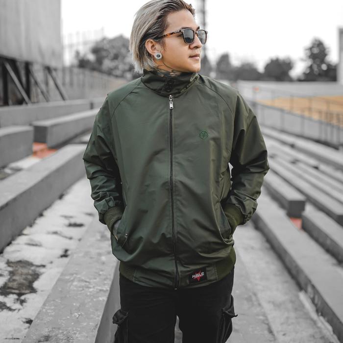 JAKET PRIA CRINKLE  ARMY JAKET MAAT MAYER OUTDOOR BANDUNG ORIGINAL