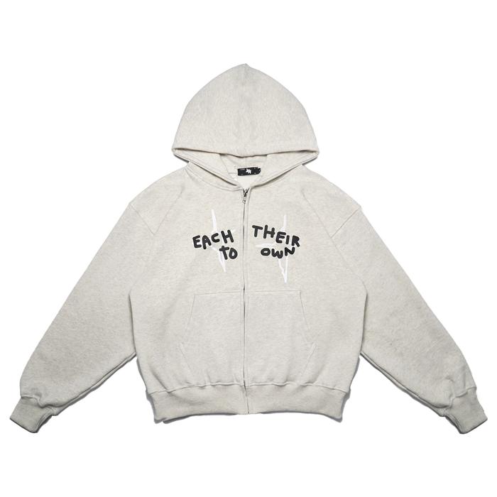 Chambredelavain Hoodie - Boxy Zip Hoodie Chambredelavain - Each Their Misty
