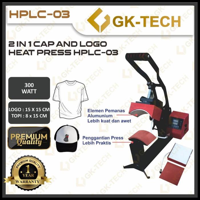 READY MESIN PRESS SABLON TOPI / LOGO / LOGO DAN TOPI PREMIUM - CAP /