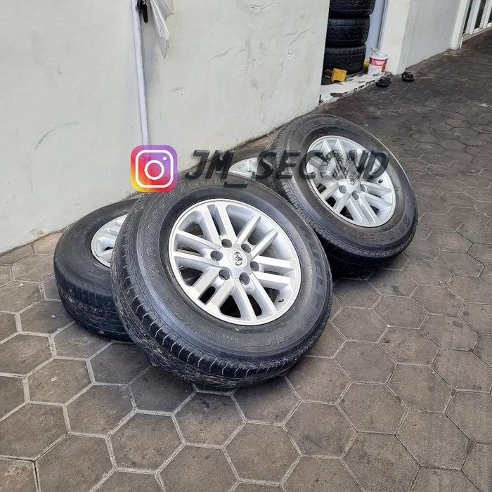 Velg Oem Fortuner VNT r17 Ban Bridgestone 265/65/17 bkn Vrz Gr Trd