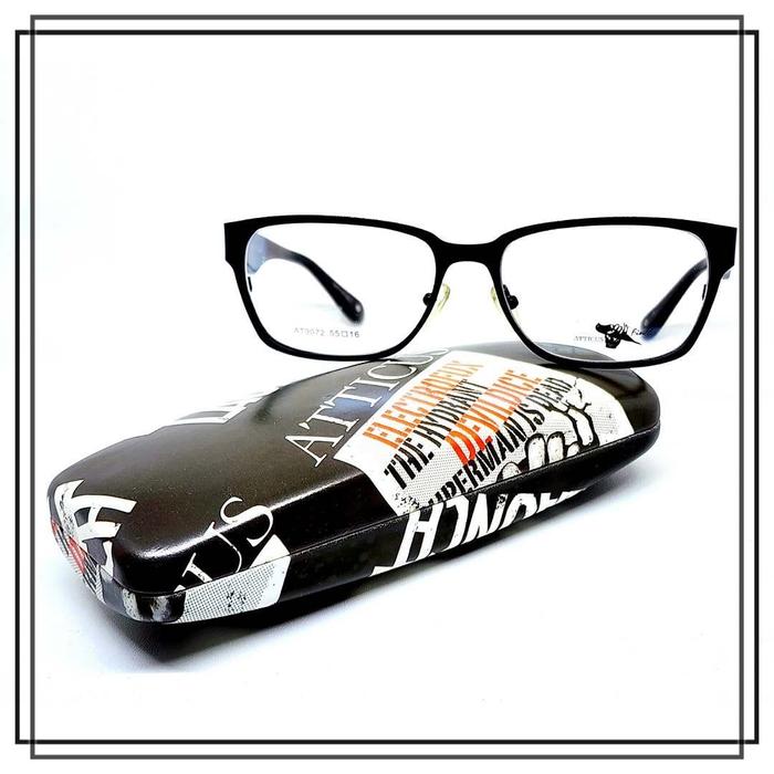 FRAME KACAMATA ATTICUS FICH AT 9072 Model Mata Kucing CAT EYE Keren Elegan ORIGINAL BRANDED Kualitas