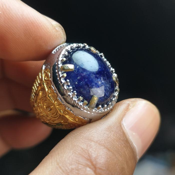 Natural Blue Sapphire cincin permata Blue sapphire