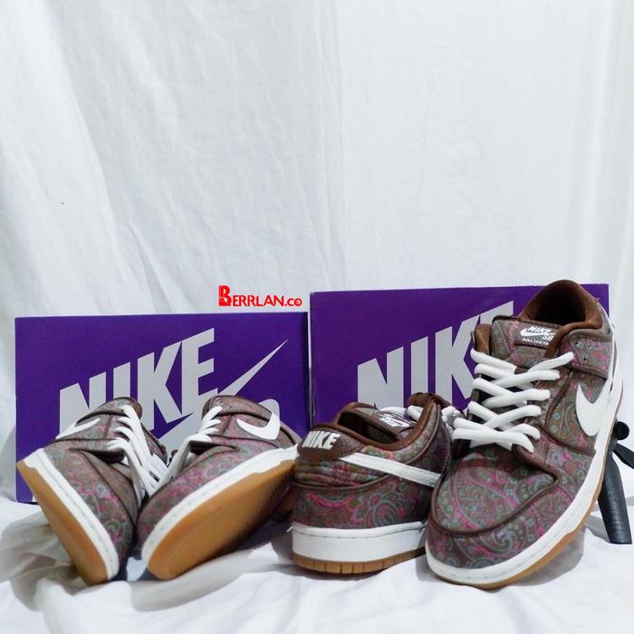 Nike SB Dunk Low Pro Paisley Brown 100% Original