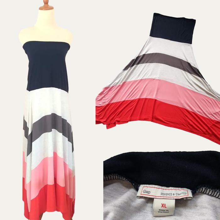 Preloved Long Maxi Dress Tube Dress Blaster Brand GAP Original