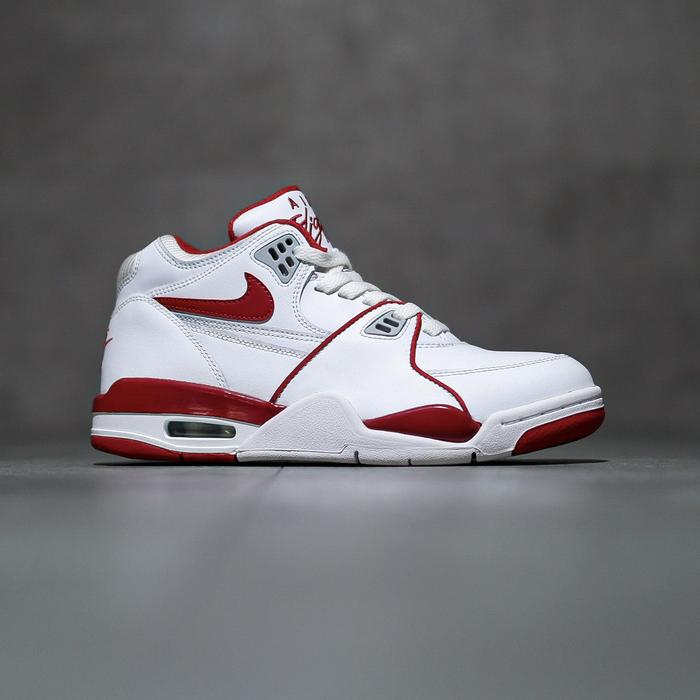 Sepatu sneakers nike air flight ‘89 white university red 100% legit