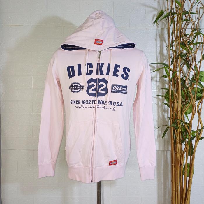 ZIPPER HOODIE DICKIES 22, SIZE M (SECOND BRANDED) SOFT PINK HD0095