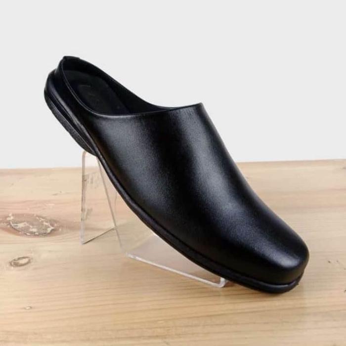 SANDAL SLOP PESTA ADAT JAWA KULIT ASLI PENGANTIN PRIA UKURAN JUMBO BIG