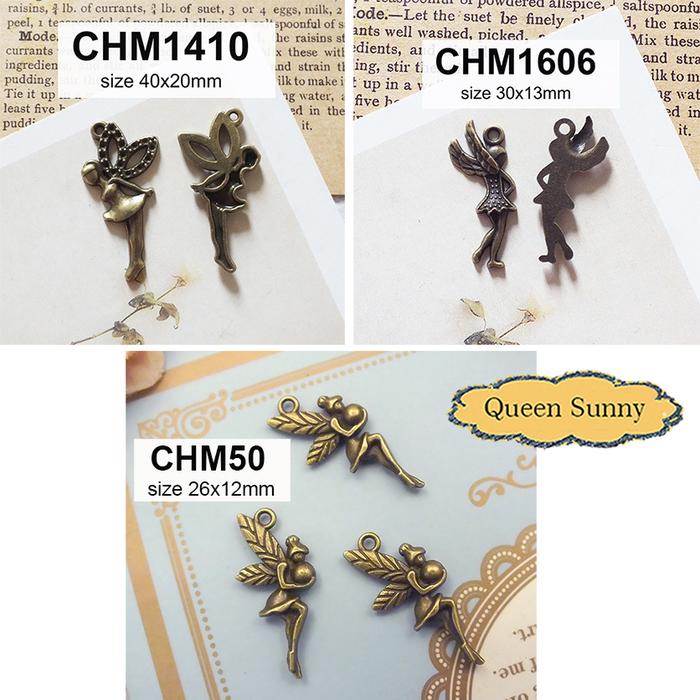 Liontin Peri Charm Peri Bandul Logam Mainan Kalung Anting Gelang