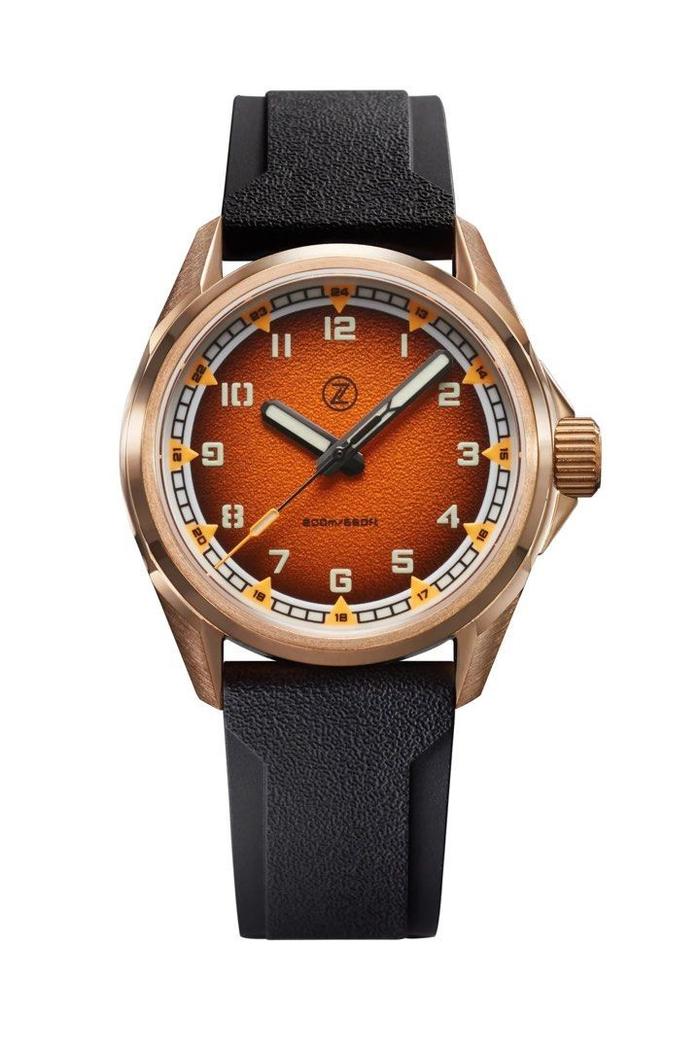 Zelos SWORDFISH FIELD 38MM BRONZE BURNT ORANGE