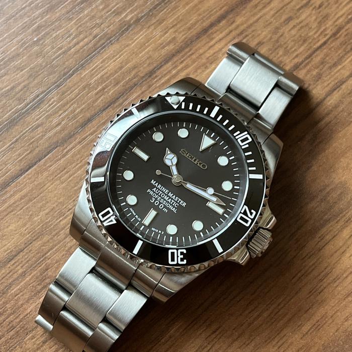 Seiko Submariner No Date - Seiko Mod - Black Dial - NH35