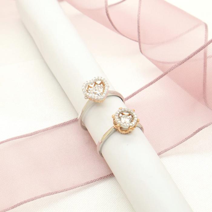 Cincin Emas Dancing with igun 750 17K whitegold