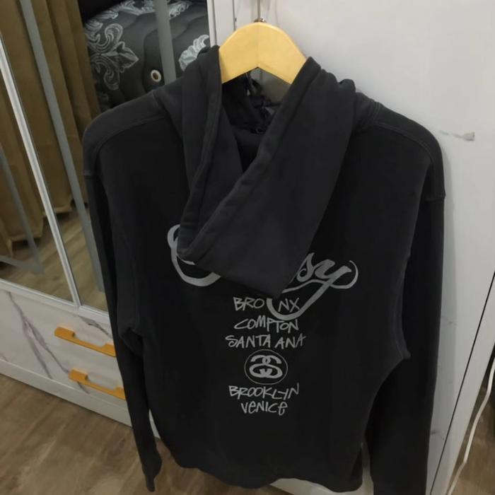 hoddie stussy tour second original