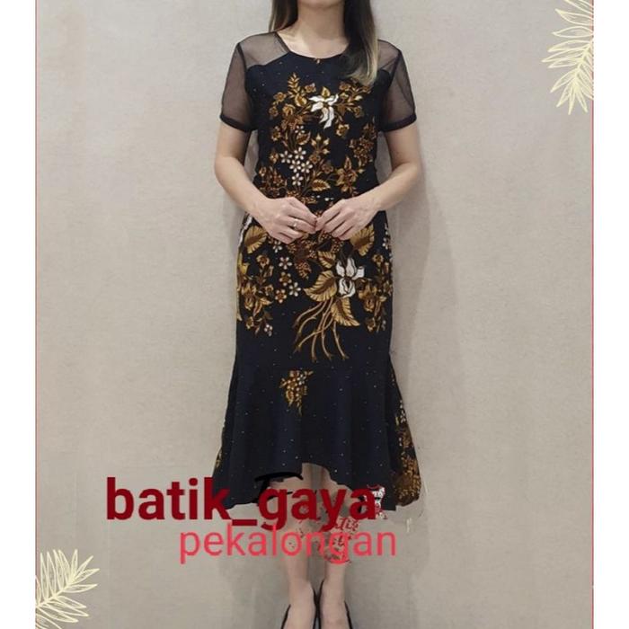 dress kombinasi - dress pesta mewah - dress batik model terbaru  dress murah