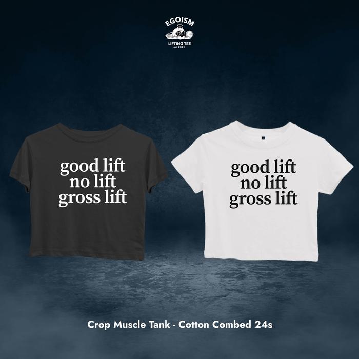 Good lift, no lift, cross lift gym crop regular fit - EGOISM