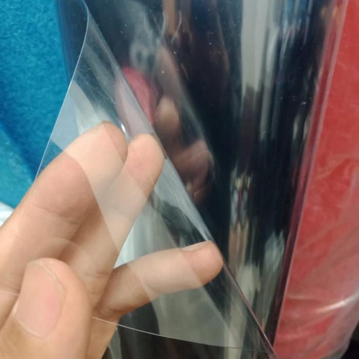 mika kaku/ mika Ringgit super bening 0,5mm 1,4m x 5m