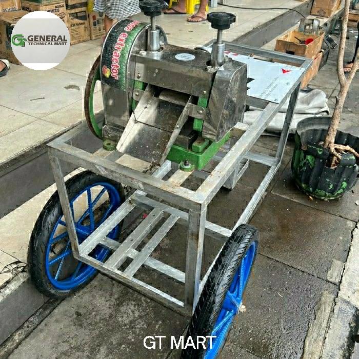 Mesin peras tebu + gerobak dagangan