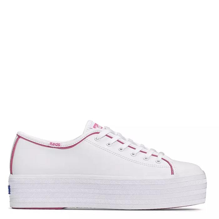 KEDS - SEPATU SNEAKERS WANITA ORIGINAL - Triple Up Leather Pop Binding
