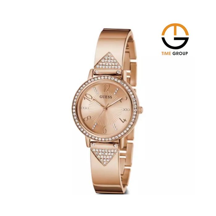 JAM TANGAN WANITA GUESS TRI LUXE GW0474L3 GW0474 L3 ROSEGOLD STAINLESS ORIGINAL