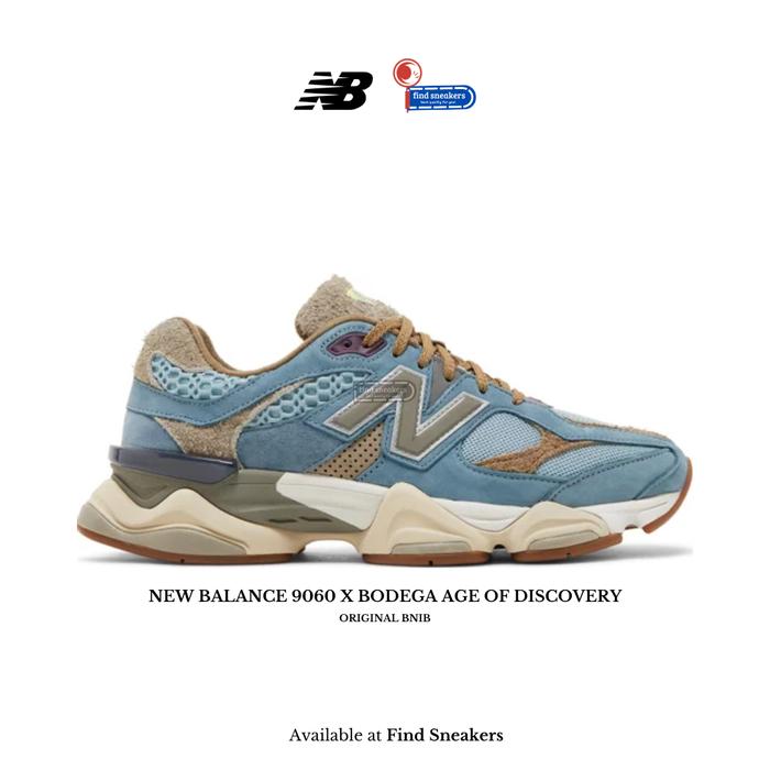 Sepatu Sneakers Pria NEW BALANCE 9060 X BODEGA AGE OF DISCOVERY ORIGINAL BNIB