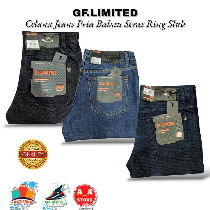 Celana Panjang Pria GF. LIMITED DENIM Jeans Standar 28-32
