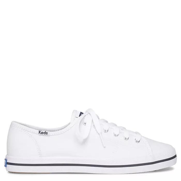 KEDS SEPATU SNEAKERS WANITA ORIGINAL Kickstart Seasonal Solids WHITE