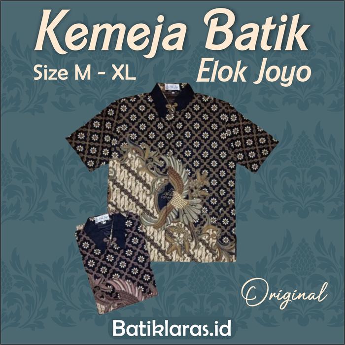 Kemeja Batik Pria Lengan Pendek Furing Premium Elok Joyo