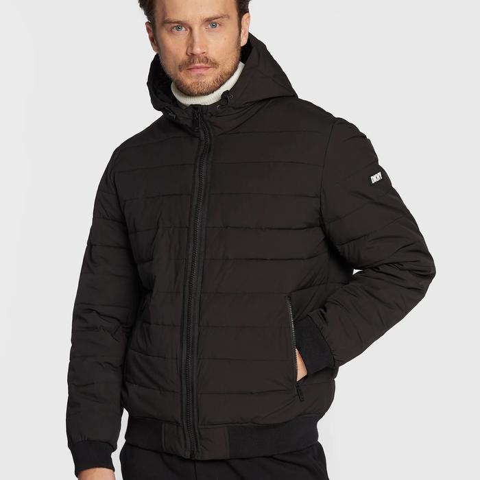 JACKET HOODIE DKNY LIGHWEIGHT BLACK ORIGINAL AUTHENTIC