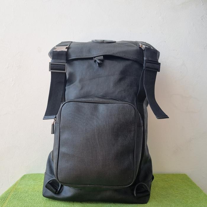 TAS RANSEL PRIA GUCCING SECOND BRANDED IMPORT BLACK