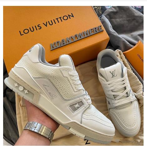 Louis Vuitton LV 21 New Men's Sneakers Low Top Skateboard Shoes Black/White