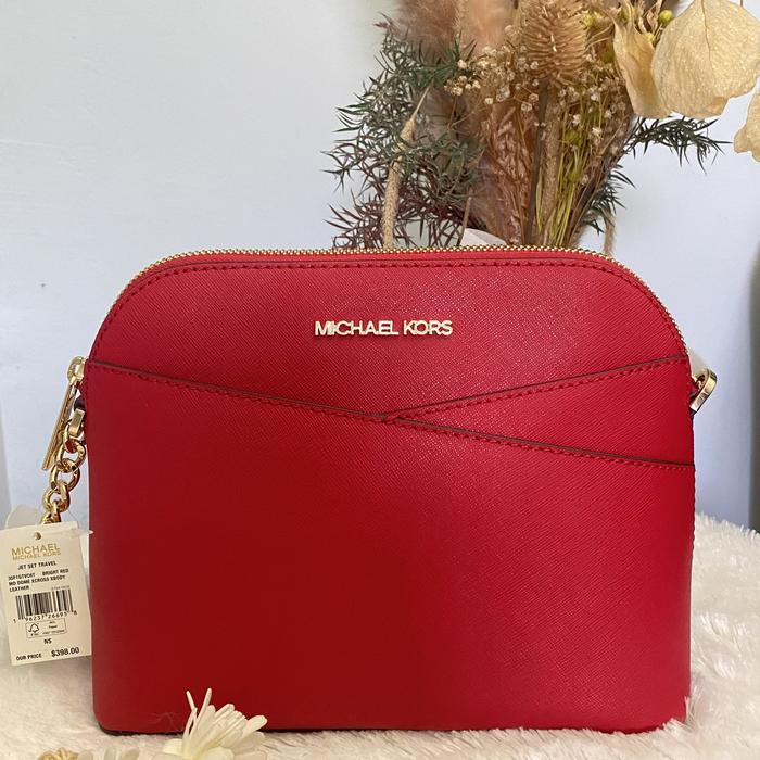 MK Dome Crossbody Leather