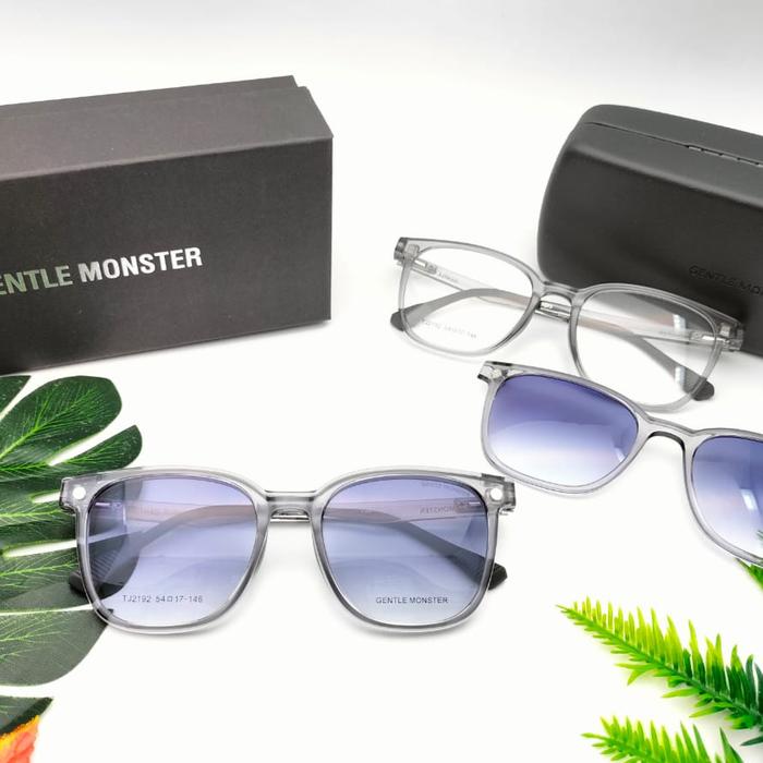 Sunglasses Frame Kacamata Baca Wanita Clip On 2192 Free Lensa Sunglasses Polarize Mewah Fullset Terb