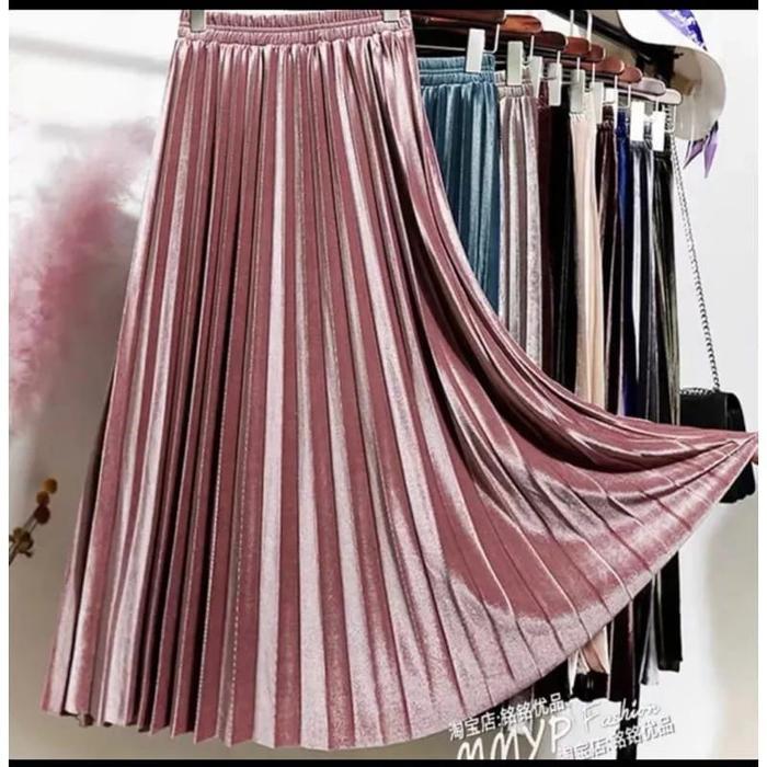 Rok Bludru / Rok Plisket Bludru / Rok Plisket Bludru Velvet / Rok Plisket Premium / Rok Plisket Glos