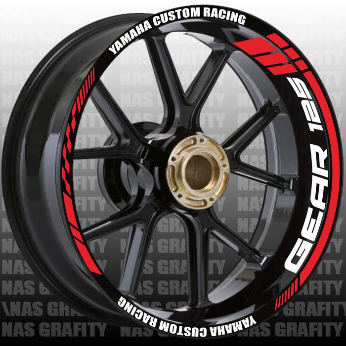 nastick sticker velg Yamaha gear 125
