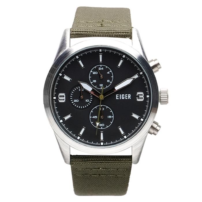 Jam Tangan Eiger Original Analog KYPD 9.6 Waterproof Strap Nilon
