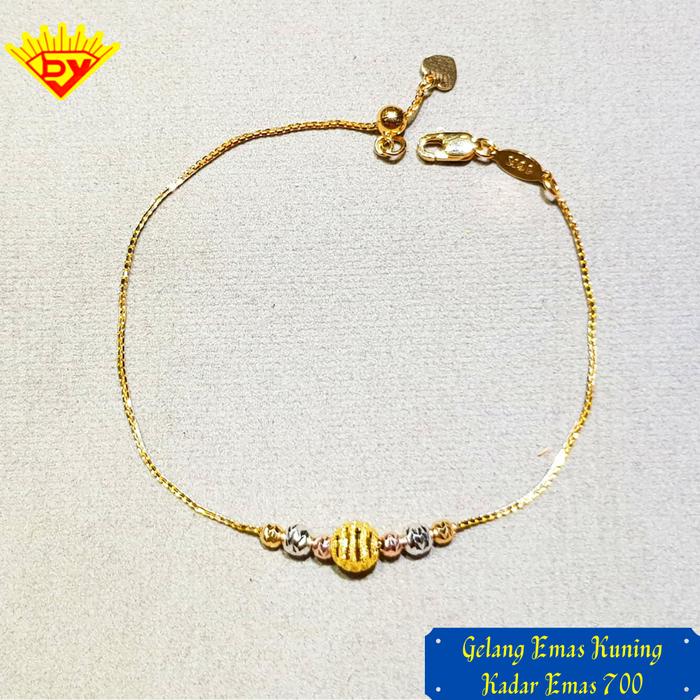 Gelang Rantai Serut Emas Kuning 031 Kadar Emas 700